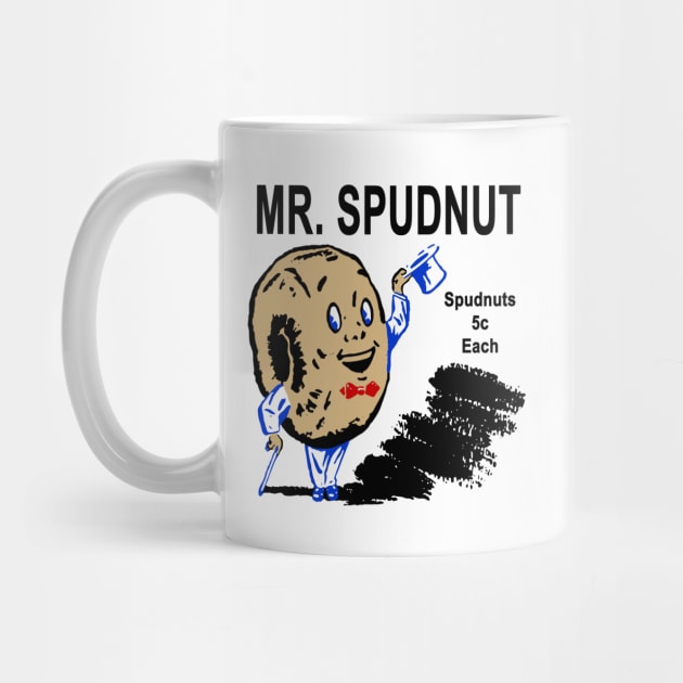 Mr. Spudnut. Mascot. Spudnuts Donuts by fiercewoman101